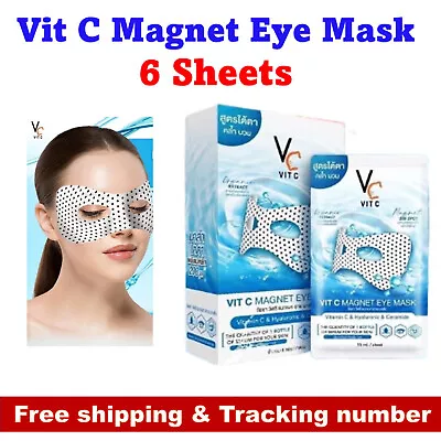 Ratcha VC Vit C Magnet Eye Mask Reduce Puffiness Dark Circle 15mlx6 Sheets • $32.41
