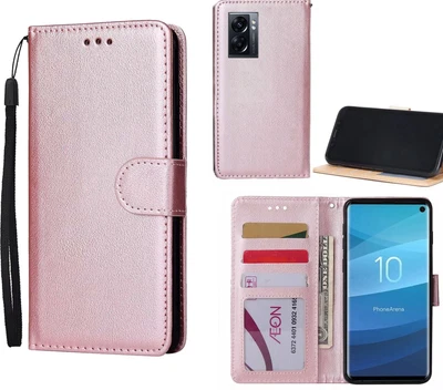 $6.50 • Buy Oppo A57 5g Leather Wallet Case Silky Finish 3 Card 1 Pocket