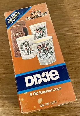 VTG 1986 100Ct 5oz Dixie Cups Spice Collection “New Sealed Box Old Stock” • $29.95