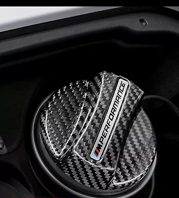 Carbon Fiber Gas Fuel Cap Cover Fits BMW 3 Series F30 E36 E46 E39 E90 E92 E93 M3 • $26