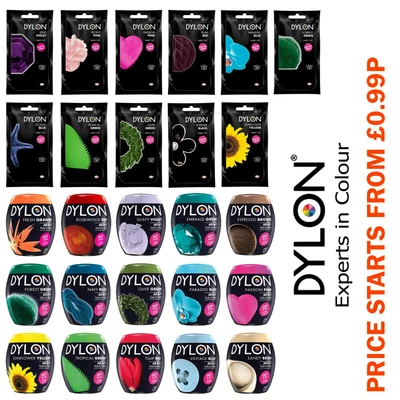 £5.99 • Buy 22 Colours Dylon Fabric & Clothes Dye Dylon Machine / Hand Dye /Soft Furnishing