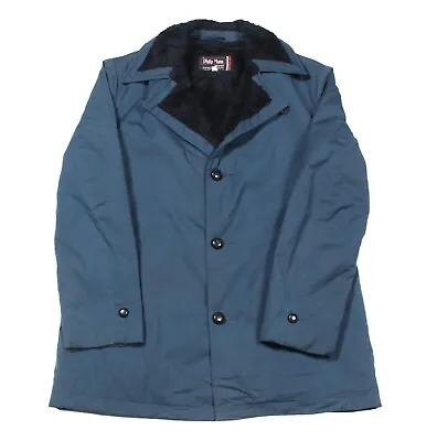 70s Vintage Fur Lined Coat | Medium | Overcoat Retro Faux Collar 1970s 38AC • £53.99