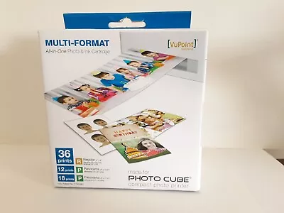 VuPoint Multi-Format All In One Photo & Ink Cartridge Photo Cube - New • $15