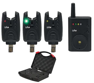DAM Nano Wireless Bite Alarm 3+1 Set Wireless Bite Indicator Set 100m • £86.25