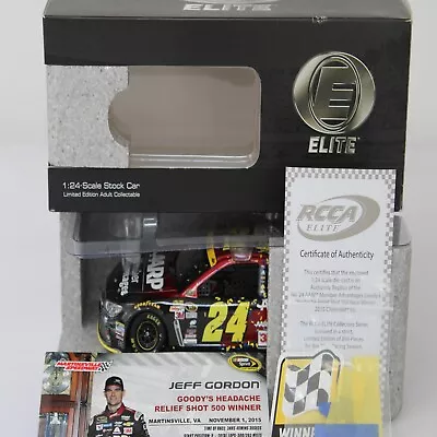 Jeff Gordon 2015 Elite #24 Martinsville Final Win Aarp Chevy /850 Made Xrare!! • $369.99