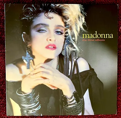 Madonna The First Album Vinyl Record Europe Rare Bangles & Crosss Cover & Insert • $35