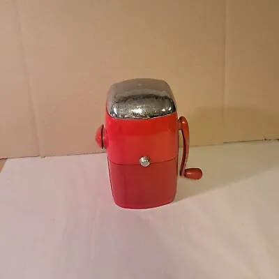 Mid Century Modern Ice-O-Matic Ice Crusher Red Retro • $16.97