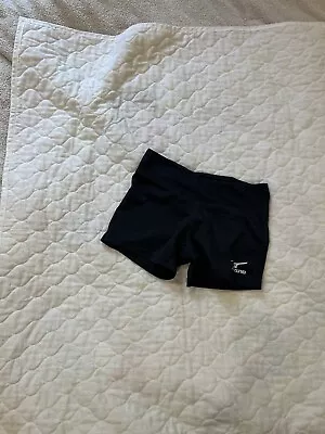 1 PAIR Of SMALL MIZUNO Fitted VOLLEYBALL SPANDEX Shorts BLACK Size S • $14