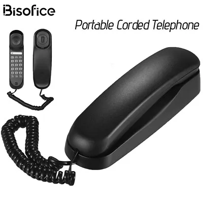 Bisofice Desktop Corded Landline Phone Corded Fixed Telephone Support Mute L7P5 • $13.10