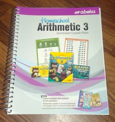 A Beka Arithmetic 3 Curriculum Lesson Plans Homeschool Math Teacher Book • $35