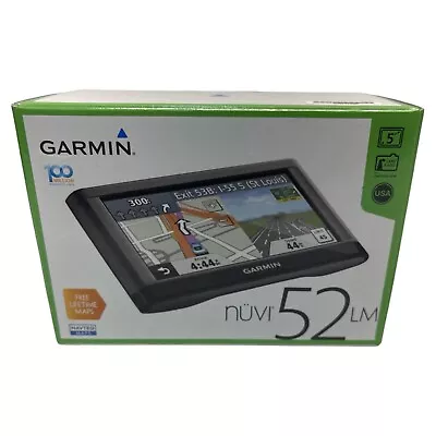 Garmin Nuvi 52LM GPS 5” Screen Free Lifetime Maps Micro SD Slot Tested And Works • $50