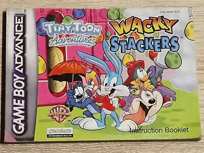 Tiny Toon Wacky Stackers Game Boy Gameboy Advance GBA (Manual Only) • £20.52