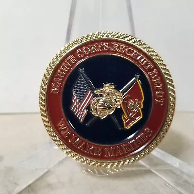 USMC - Marine Corps Recruit Depot Parris Island - SC State Flag - Challenge Coin • $17.42