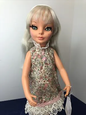 17” Vintage Furga Platinum Blonde Italian Doll  1960’s Alta Mode Simona       #S • $110