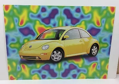 (11) Groovy Yellow Volkswagen Beetle VW Bug New Old Stock 1998 Posters • $32