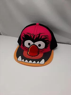 Unique THE MUPPETS Animal Muppet Face Logo Trucker Baseball Fit Hat 7 1/4-7 1/2 • $14.99