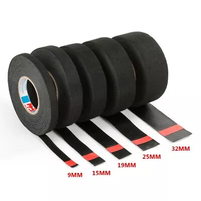 Wrapping Tape Automotive Heat-resistant Adhesive Cloth Fabric Wire Harness Tape • £4.15