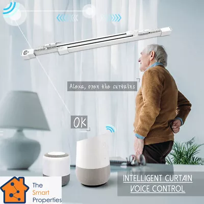 £215 • Buy Smart Curtain Track Wifi Electric/ Automated/ Motorised Adjustable Curtain Track
