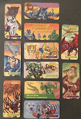 Transformers Beast Wars McDonald's Happy Meal Cardboard Cutouts (11) • $12.95