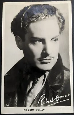 £1.95 • Buy ROBERT DONAT English Actor Real Photograph Valentines Postcard 1930s
