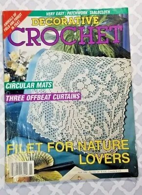 Vintage Decorative Crochet Magazine # 28 July 1992 Edition  • $12.99