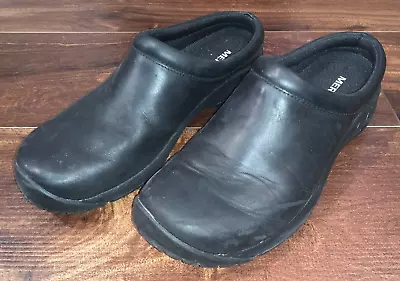 Merrell Womens ENCORE NOVA 4 Leather Slip Mule Black Slides Shoes Size 8 J002112 • $69.99