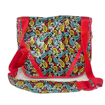 Vera Bradley Frill Bag Happy Snails Retired Messenger Laptop Tote Book • $12.90