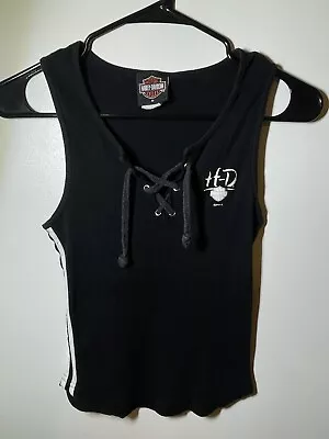 Harley Davidson Tank Top Ladies Lace Up Size M Waco Texas • $15