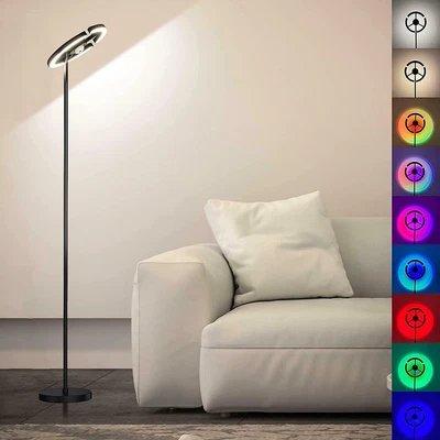 £20.85 • Buy LED Floor Lamp Reading Standing Lamp Stepless Dimming Remote Modern RGB Light UK