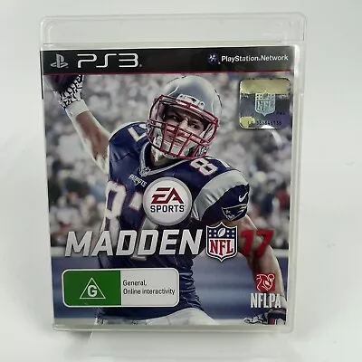 Madden NFL 17 - Playstation 3 (PS3) Game Complete With Manual (FREE POSTAGE) • $24