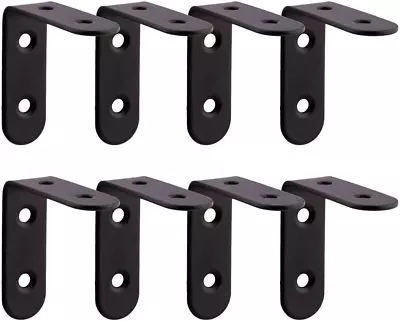 Corner Bracket Shelf BracketHeavy Duty Black Stainless Steel L Corner BraceRig • $15.85