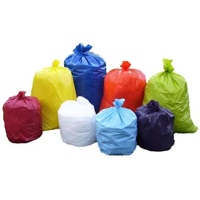 £61.99 • Buy Colored Refuse Sacks 140G Strong Rubbish Bin Liners Recycled Waste Bag 18x29x39 