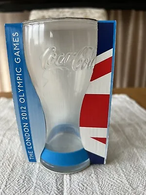 Coca Cola Commemorative Glass & Blue Wristband London 2012 Olympic Games Boxed • £4.99