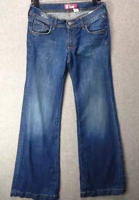 H & M Jeans Womens Size 30x32 Wide Fit And Flare Leg Medium Wash Denim • $17.94