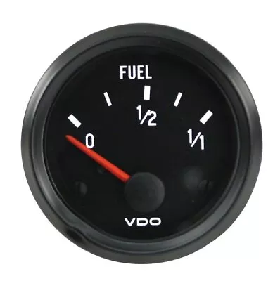 VDO 2-1/16in Black Fuel Gauge For 73-10 Ohm Senders - V3-0102 • $68.80