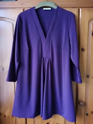 David Nieper Dark Purple Blouse Top Size 16 • £8