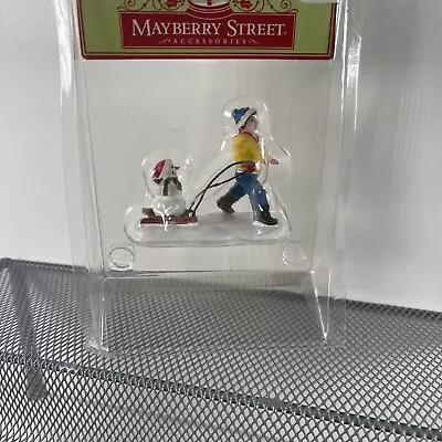 NEW OLD STOCK 2011 Mayberry Street Accessories Village Sledding Figure • $12.34