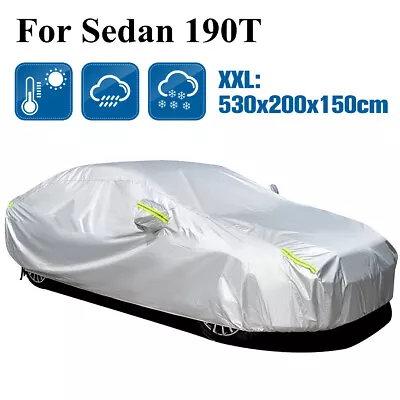 Full Car Cover For Outdoor Sun Rain Scratch Rain Snow Waterproof Breathable • $23.66