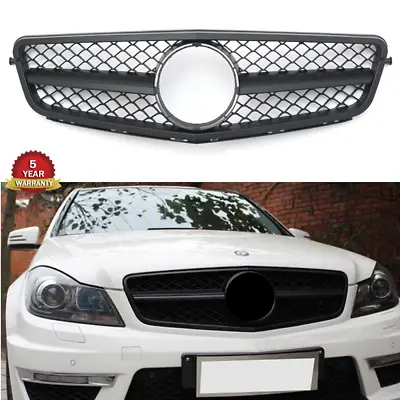 Matte Black AMG Style Front Grille For Mercedes Benz W204 2008-2014 C-Class • $69.90