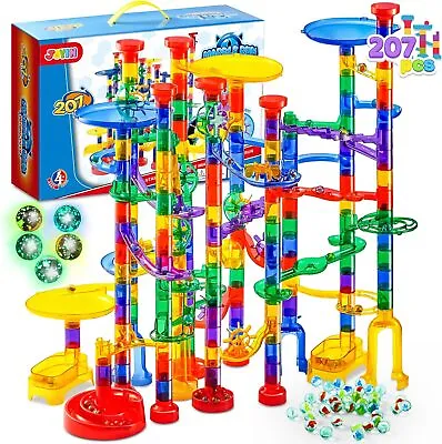 207 Pcs STEM Educational Building Block Toy Construction Building Marble Run Toy • $59.99