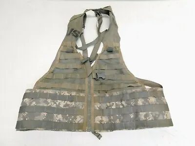 US Army Military MOLLE Fighting Load Carrier Vest ACU CAMO LBV FLC Tactical GC • $11.99