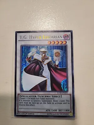 Yu-Gi-Oh! T.G. Hyper Librarian. LC5D-EN211. Secret Rare. 1st Edition. Light Play • $19.99