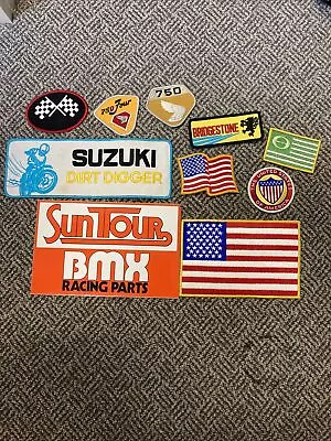 Vintage Motorcycle Patches  - Suzuki Bridgestone SunTour USA • $14.99