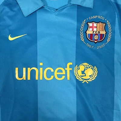 Rare Original HENRY 14 Barcelona 2007/2008/2009 Away Third Football Shirt Medium • £89.99