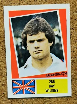 FKS Argentina 78 1978 World Cup Football Unused Sticker #285 England WILKINS • £2