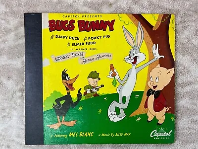 🔥Capitol Presents Bugs Bunny Looney Tunes & Merrie Melodies 78 RPM Mel Blanc🔥 • $40.49