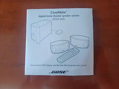 BOSE CineMate Home Theater Speaker System Guide Manual Setup DVD • $12.95