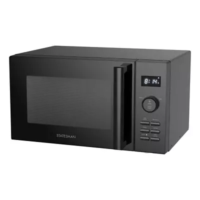 Statesman Digital Solo Microwave Oven & Grill 23L 900W 11 Power Auto Cook BLACK • £69.99