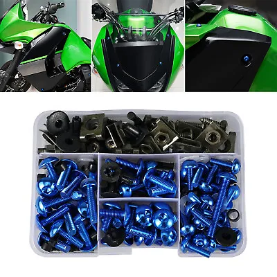 Complete Fairing Bolts Screw For Yamaha FZR400 600 400S 600RFZ1YZF R1/R1M Blue • £21.59