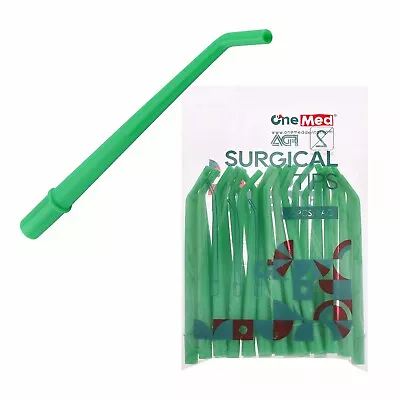 25pcs(1 Bag) Disposable  Green Surgical Aspirator Tips  1/4  Dental Suction Tips • $7.99